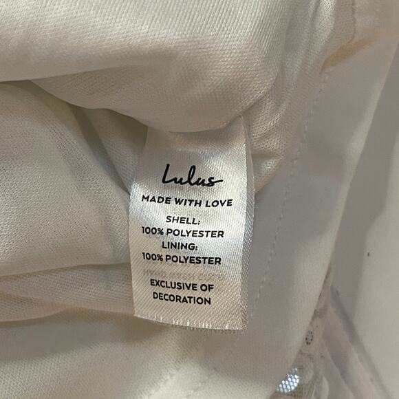 Lulus Force of Fashion White Backless Sequin Mini Dress White Size Womens XS - Picture 8 of 9